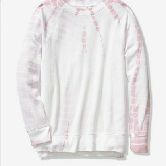 PINK Victoria's Secret Lavender and White Top - Picture 1 of 3